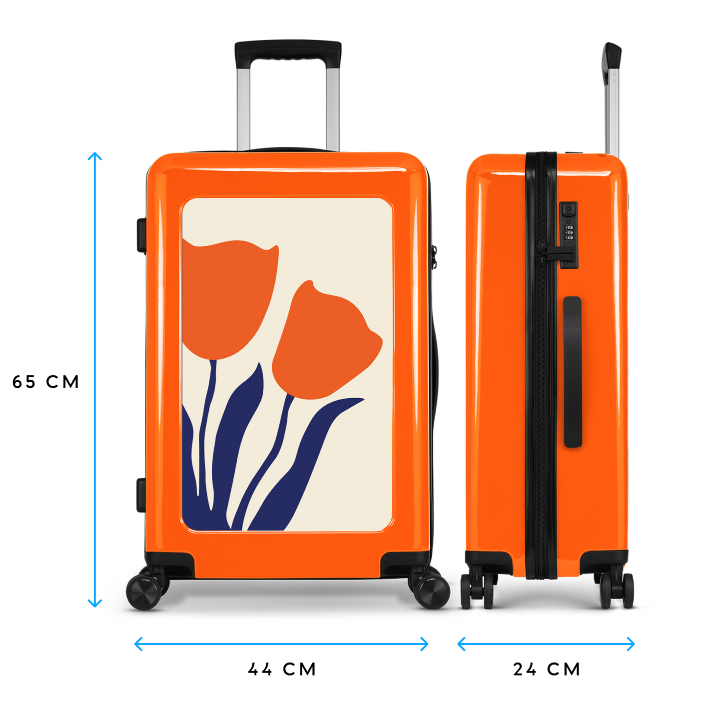 Tulip - Oranje - Reiskoffer (65 cm)
