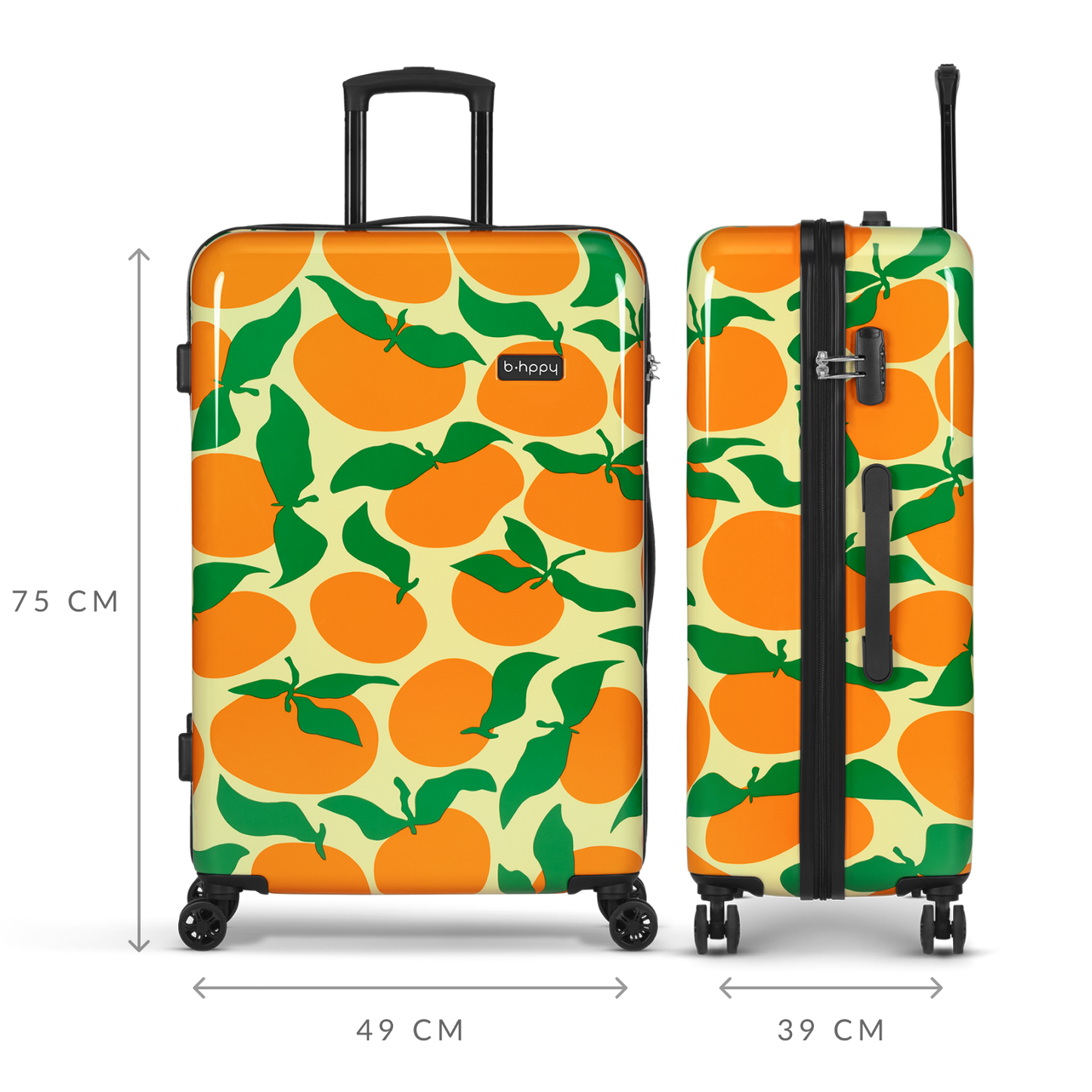 BHPPY - Orange - Reiskoffer (76 cm)