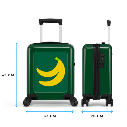 Banana - Donkergroen - Handbagage Mini (45 cm)