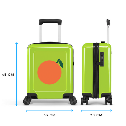 Orange - Lichtgroen - Handbagage Mini (45 cm)