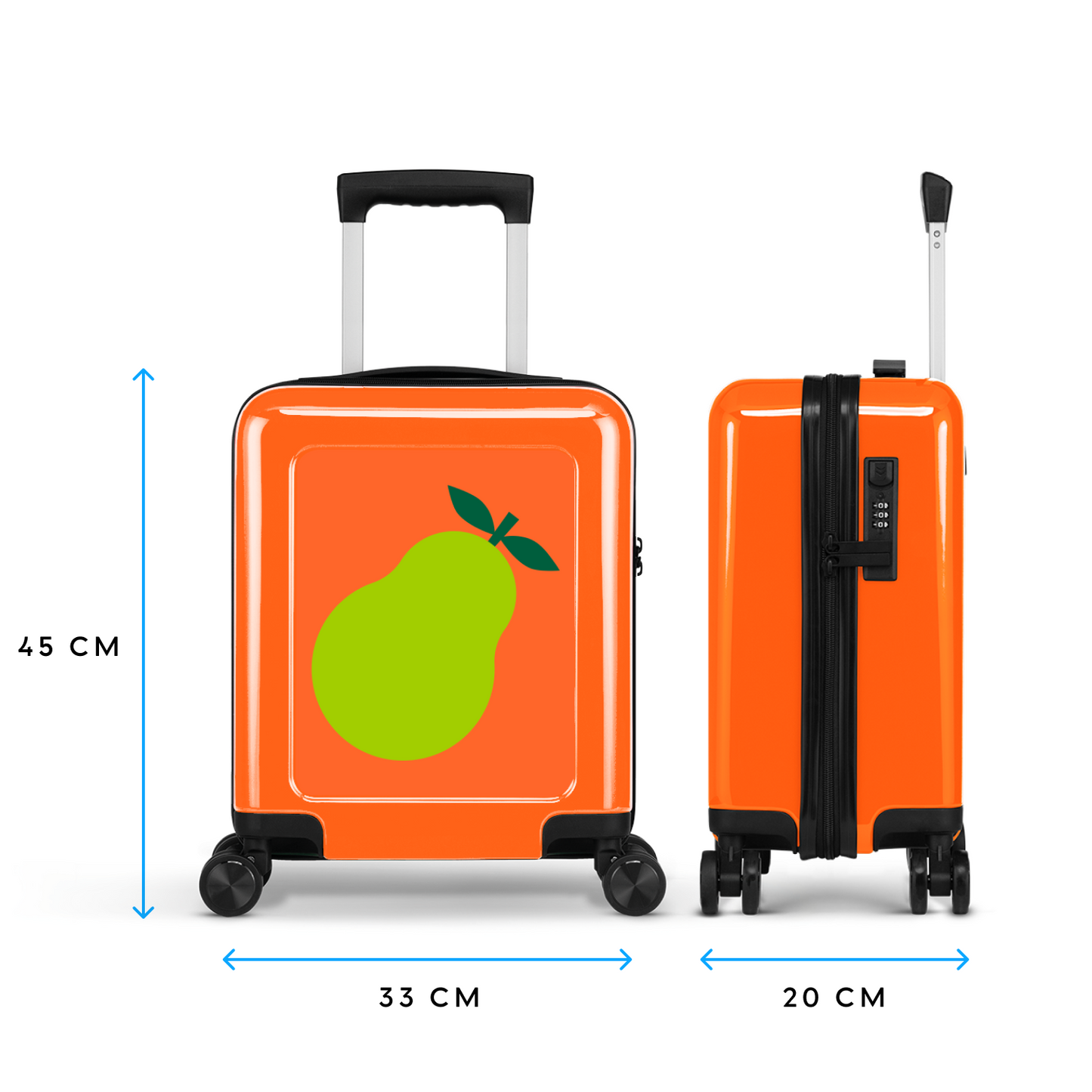 Pear - Oranje - Handbagage Mini (45 cm)