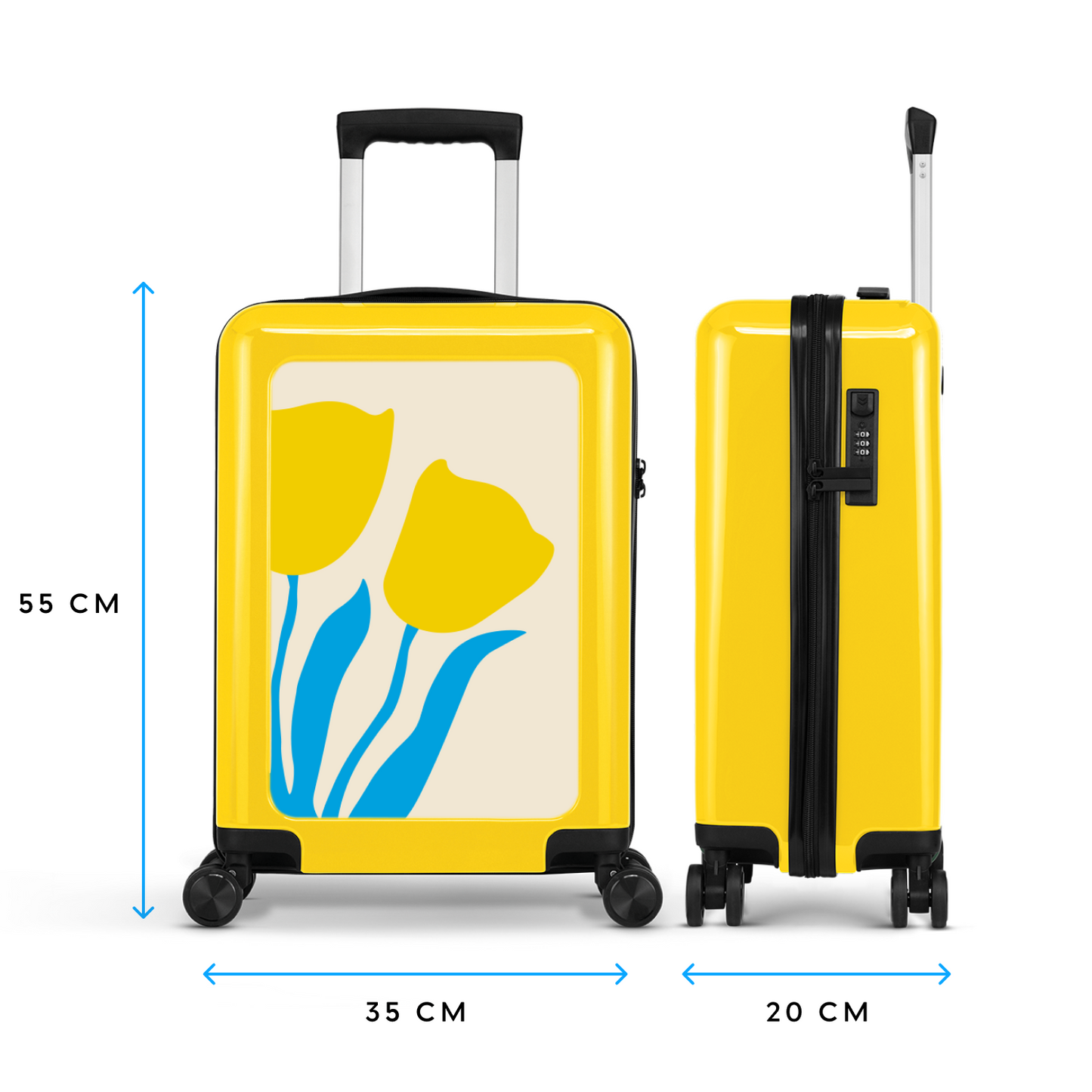 Tulip - Geel - Handbagage (55 cm)